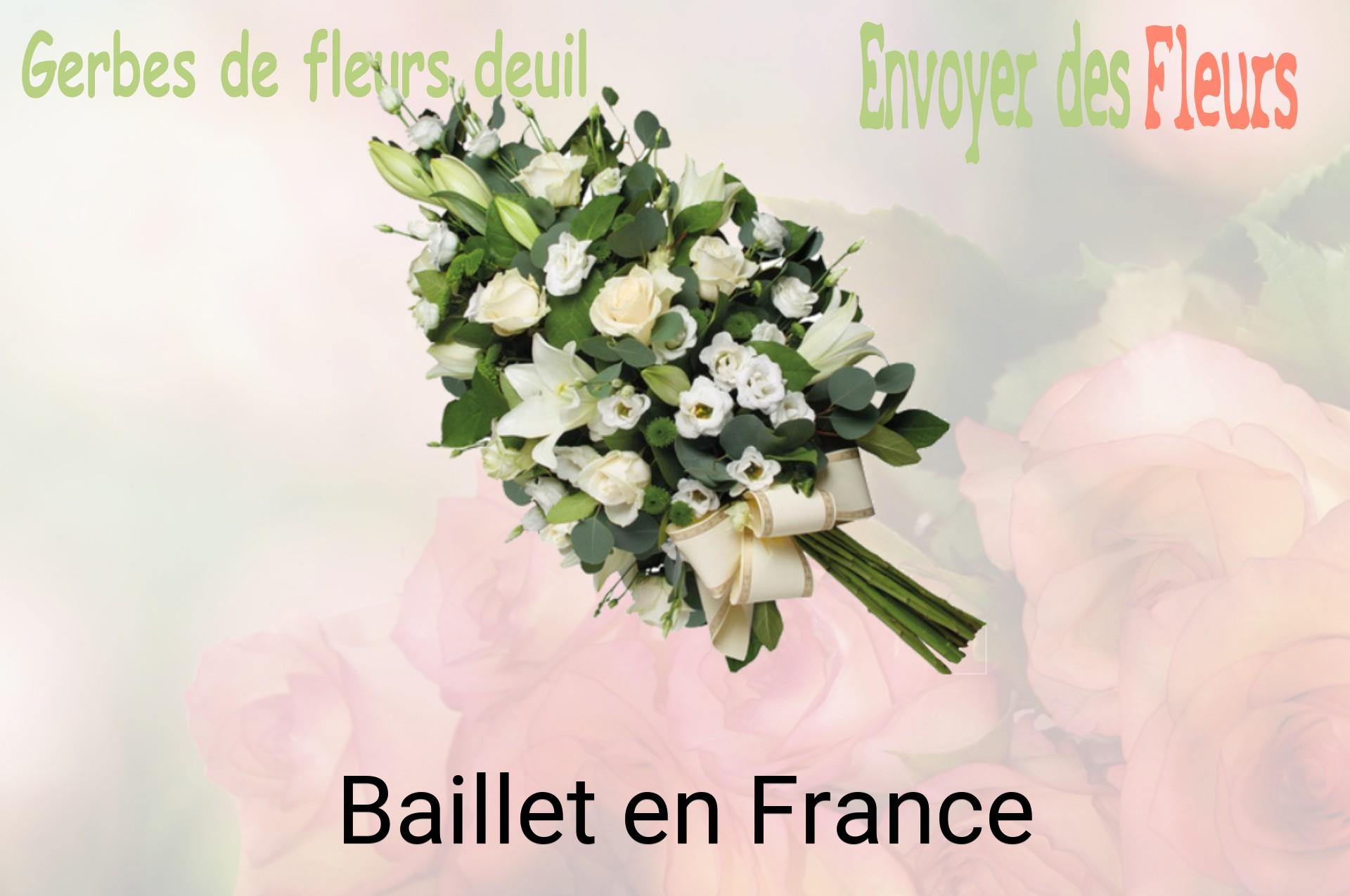 Gerbe de fleurs de deuil livrée à Baillet-en-France
